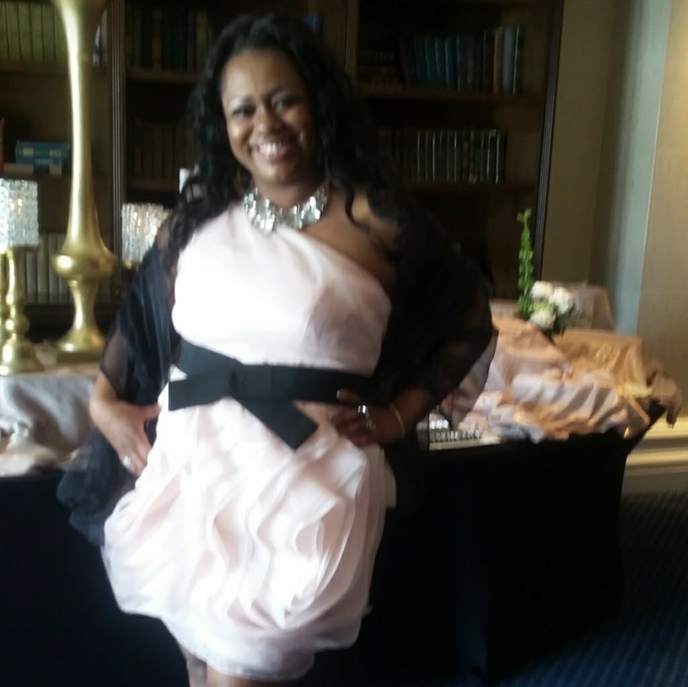 Formal Pale Pink Vera Wang Dress Sz 18